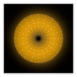 Wandbild Torus - Golden Spirit Serie - Grafikfreuden