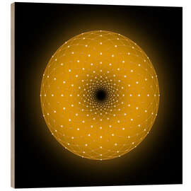 Holzbild Torus - Golden Spirit Serie