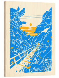 Holzbild Marina di Camerota, Strandweg - Stefano Marra