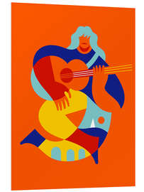 Hartschaumbild Hommage an Pino Daniele