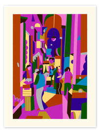 Wandbild Neapel, via Tribunali - Stefano Marra