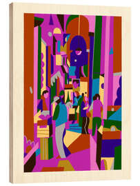 Holzbild Neapel, via Tribunali - Stefano Marra