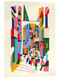 Acrylglasbild Neapel, Straßenansicht - Stefano Marra