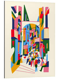 Alubild Neapel, Straßenansicht