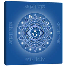 Leinwandbild Stirnchakra Energiebild - Ajna - Grafikfreuden