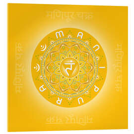 Acrylglasbild Solarplexuschakra Energiebild - Manipura - Grafikfreuden