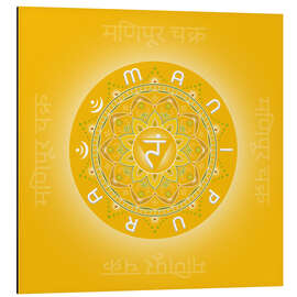 Alubild Solarplexuschakra Energiebild - Manipura - Grafikfreuden