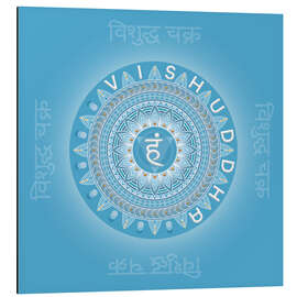 Alubild Energiebild Hals-Chakra - Vishuddha