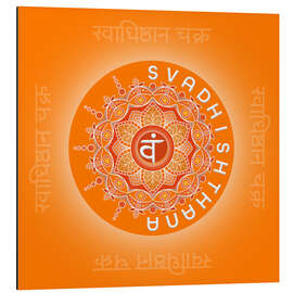 Alubild Energiebild Sakralchakra - Svadhishthana
