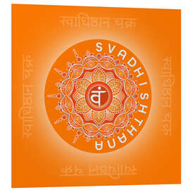 Hartschaumbild Energiebild Sakralchakra - Svadhishthana