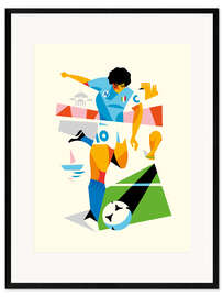 Gerahmter Kunstdruck Diego Maradona