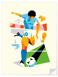 Wandsticker Diego Maradona