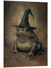 Alubild Halloween Hexe Kröte - TAlex