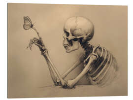 Gallery Print Halloween Totenkopf und Schmetterling