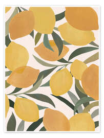 Wandbild Pikante Zitronen-Vibes - Emanuela Carratoni