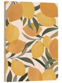 Holzbild Pikante Zitronen-Vibes - Emanuela Carratoni