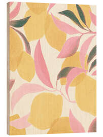 Holzbild Tanz süßer Zitronenblätter - Emanuela Carratoni