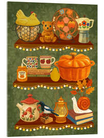 Acrylglasbild Herbstregal