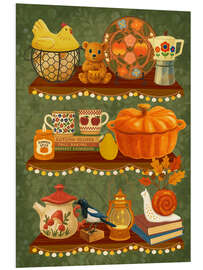 Hartschaumbild Herbstregal - Tori Taika