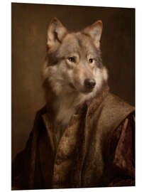 Hartschaumbild Der Wolf - Tudor-Sammlung