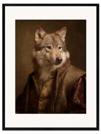 Gerahmter Kunstdruck Der Wolf - Tudor-Sammlung