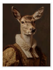 Wandbild Die Hirschkuh - Die Tudor-Sammlung - Philippe Tyberghien