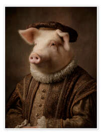 Wandbild Le cochon - Die Tudor-Sammlung - Philippe Tyberghien