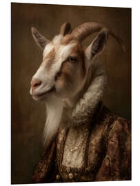 Hartschaumbild Die Ziege - Die Tudor-Kollektion