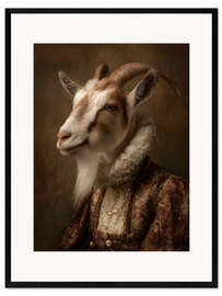 Gerahmter Kunstdruck Die Ziege - Die Tudor-Kollektion