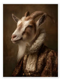 Wandbild Die Ziege - Die Tudor-Kollektion - Philippe Tyberghien