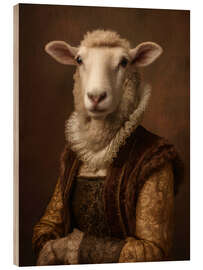 Holzbild Das Schaf - Die Tudor-Sammlung