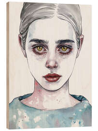 Holzbild Golden Misfit - Tomasz Mro