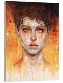 Holzbild Flame - Tomasz Mro