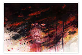 Wandbild Meteor Girl - Tomasz Mro