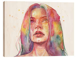 Holzbild I Found a Rainbow