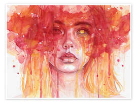 Wandbild Red Spectrum - Tomasz Mro