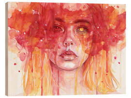 Holzbild Red Spectrum - Tomasz Mro