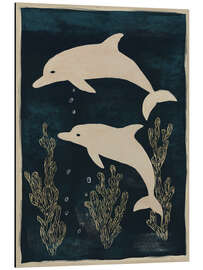 Alubild Zwei Delfine - ThingDesign
