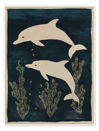 Wandbild Zwei Delfine - ThingDesign