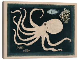 Leinwandbild Oktopus-Szene