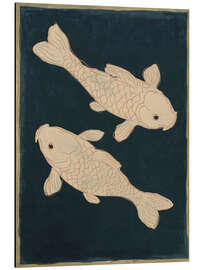 Alubild Zwei Koi-Karpfen - ThingDesign