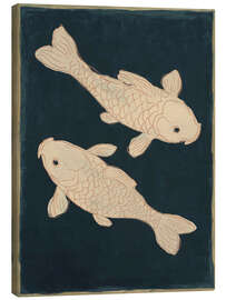 Leinwandbild Zwei Koi-Karpfen - ThingDesign