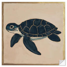 Wandsticker Meeresschildkröte