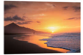 Acrylglasbild Sonnenuntergang Fuerteventura am Meer - Lucas Tiefenthaler