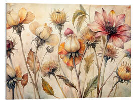 Magnettafel Getrocknete Blumen