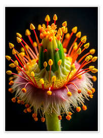 Wandbild Makrofotografie eines Blütenstempels - nobelart