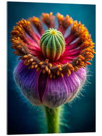 Acrylglasbild Makrofotografie eines Blütenstempels II