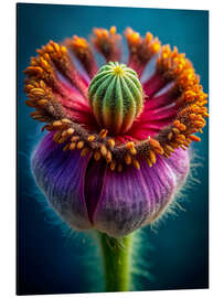 Alubild Makrofotografie eines Blütenstempels II