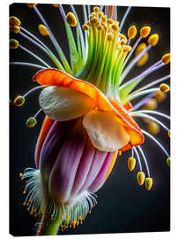 Leinwandbild Makrofotografie des Stempels einer Blüte III - nobelart