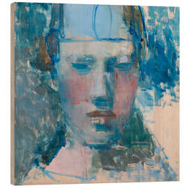 Holzbild Over Her Shoulder - Elena Zolotnitsky